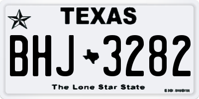 TX license plate BHJ3282