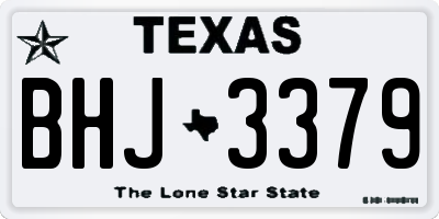 TX license plate BHJ3379