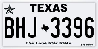 TX license plate BHJ3396