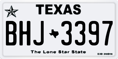 TX license plate BHJ3397