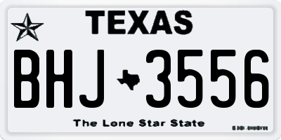 TX license plate BHJ3556