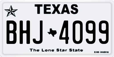 TX license plate BHJ4099