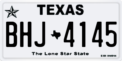 TX license plate BHJ4145