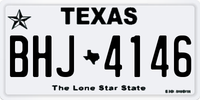 TX license plate BHJ4146
