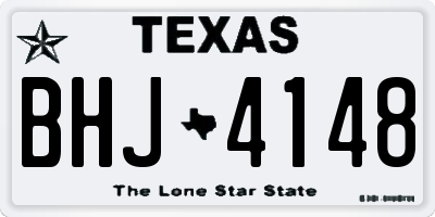 TX license plate BHJ4148