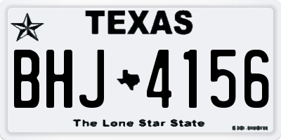TX license plate BHJ4156
