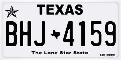 TX license plate BHJ4159