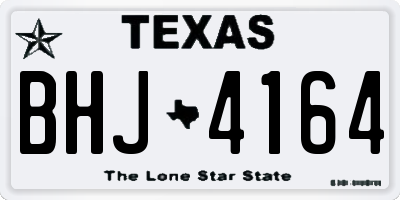 TX license plate BHJ4164