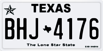 TX license plate BHJ4176