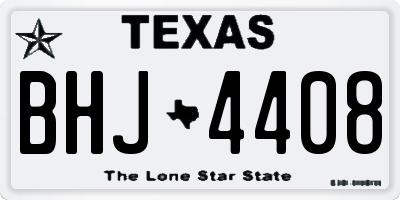 TX license plate BHJ4408
