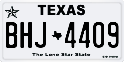 TX license plate BHJ4409