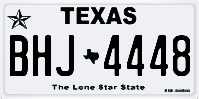 TX license plate BHJ4448