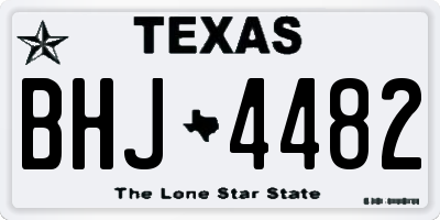 TX license plate BHJ4482