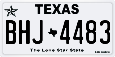 TX license plate BHJ4483