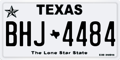 TX license plate BHJ4484