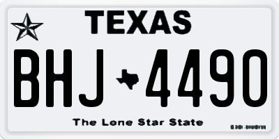 TX license plate BHJ4490