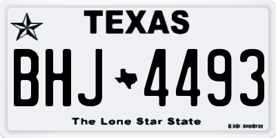 TX license plate BHJ4493
