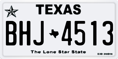 TX license plate BHJ4513