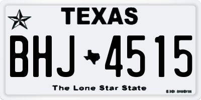 TX license plate BHJ4515