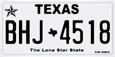 TX license plate BHJ4518