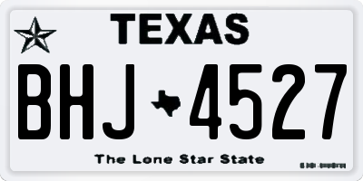 TX license plate BHJ4527