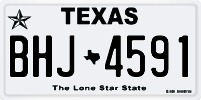 TX license plate BHJ4591