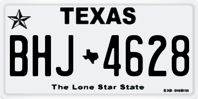 TX license plate BHJ4628