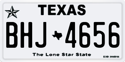 TX license plate BHJ4656