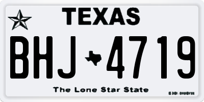 TX license plate BHJ4719