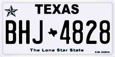 TX license plate BHJ4828