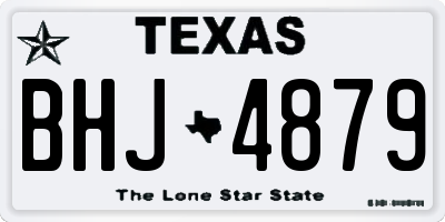 TX license plate BHJ4879