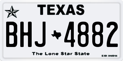 TX license plate BHJ4882