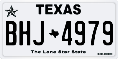 TX license plate BHJ4979