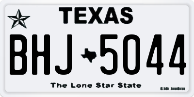 TX license plate BHJ5044