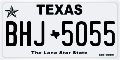 TX license plate BHJ5055