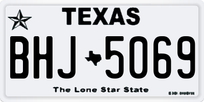TX license plate BHJ5069