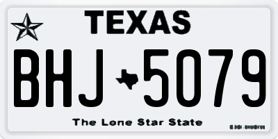 TX license plate BHJ5079