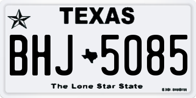 TX license plate BHJ5085