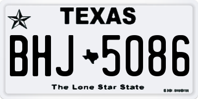 TX license plate BHJ5086