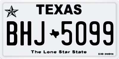TX license plate BHJ5099