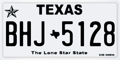 TX license plate BHJ5128