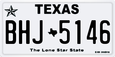 TX license plate BHJ5146