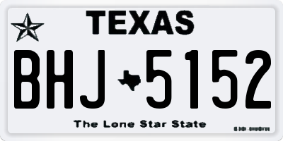 TX license plate BHJ5152