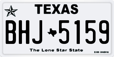 TX license plate BHJ5159