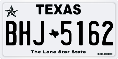 TX license plate BHJ5162