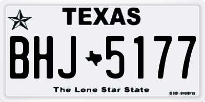 TX license plate BHJ5177
