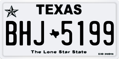 TX license plate BHJ5199