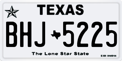 TX license plate BHJ5225