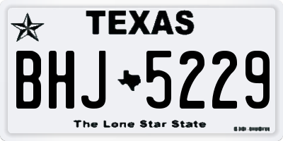 TX license plate BHJ5229
