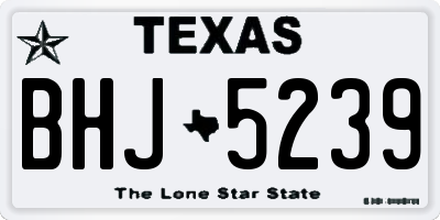 TX license plate BHJ5239